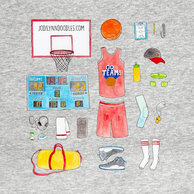 Basketball Gear by JodiLynnDoodles